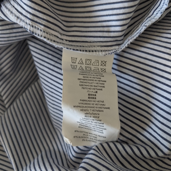 MICHAEL Michael Kors Striped Long Shirt with Tied Cuff - Picture 9 of 10